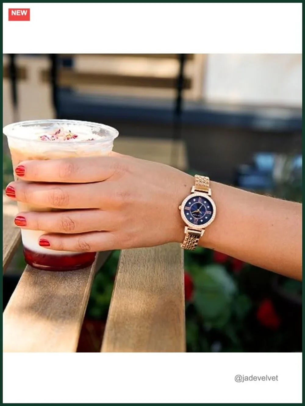 Crystal Accented Dress Watch, Rose Gold Bracelet, Japanese Quartz, 31mm